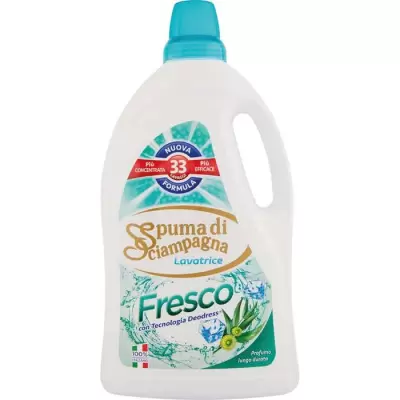 Spuma di Sciampagna Detergent Automat Lichid Fresco spalari 33, Bax 8 buc.