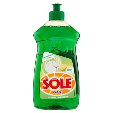  sole detergent vase concentrat, lime, 500ml, bax 10 buc.