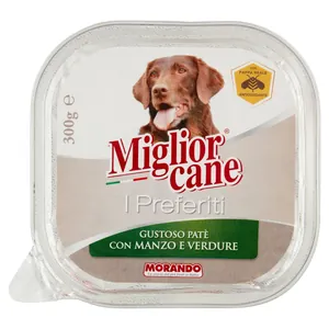 Miglior Cane I Preferiti Hrana Patè gustos cu Carne de Vita si Legume 300 g Bax 18 buc.
