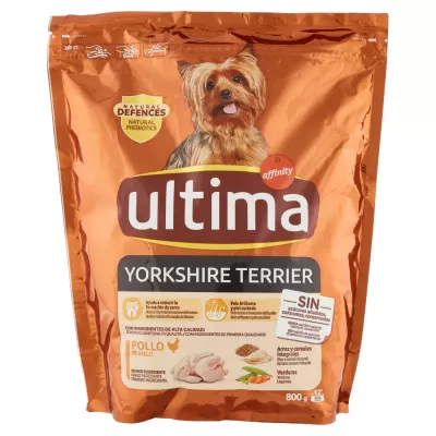 Ultima Hrana Caini Dog Yorkshire Terrier Pui 800 gr Bax 8 buc