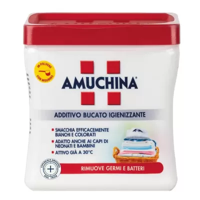 Amuchina Detergent Praf de Rufe Aditiv Igienizant 500 gr, Bax 12 buc.