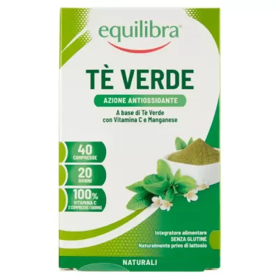 Equilibra Ceai Verde Antioxidant 40 gr, Bax 9 buc