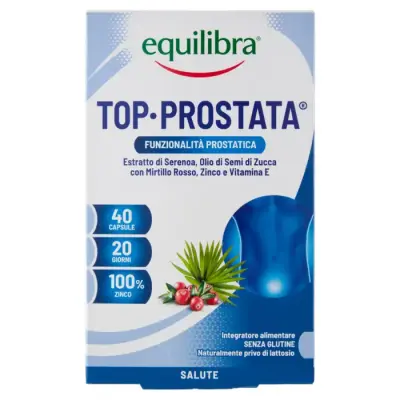 Equilibra Supliment Top Prostata Functie Prostatica 40 Capsule 30,2g Bax 9 buc.
