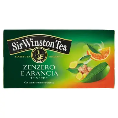 Sir winston tea  Ceai Verde, Ghimbir, Portocale 20 plic, Bax 12 buc