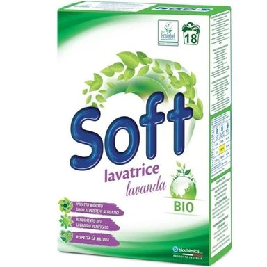  soft detergent rufe, pulbere bio lavanda, 18 masuri, bax 12 buc.