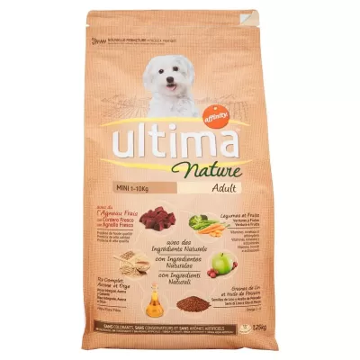Ultima Nature Dog Mini 1-10 kg Adult cu Miel Proaspat 1,25 kg Bax 8 buc