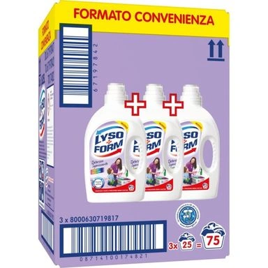 Lysoform detergent rufe lichid igienizant culori stralucitoare, 3x25 spalari, bax 3 buc. 