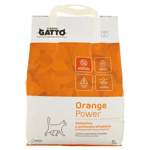 Signor Gatto Litier pentru Pisici Absorbant Mineral Orange Power 5 L Bax 4 buc.