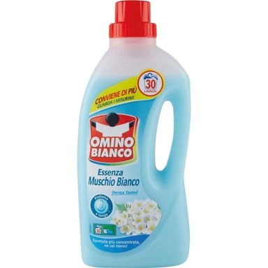 Omino bianco detergent rufe, esenta mosc alb, 30 spalari, 1.5l, bax 6 buc. 