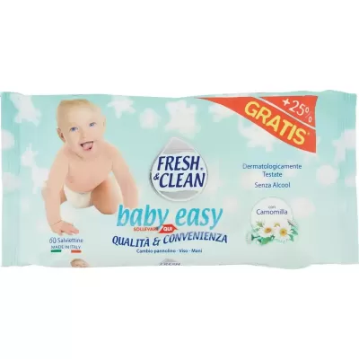 Fresh&Clean Servetele Umede Baby Easy Set/60 Bax 12 buc.