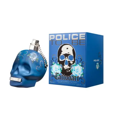 Police To Be Tattooart Eau De Toilette Barbat 75 ml Bax 3 buc.