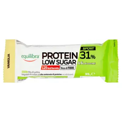 Equilibra Sport & Fit Line Proteine 35% Energie de ciocolata neagra 45 g, Bax 24 buc.