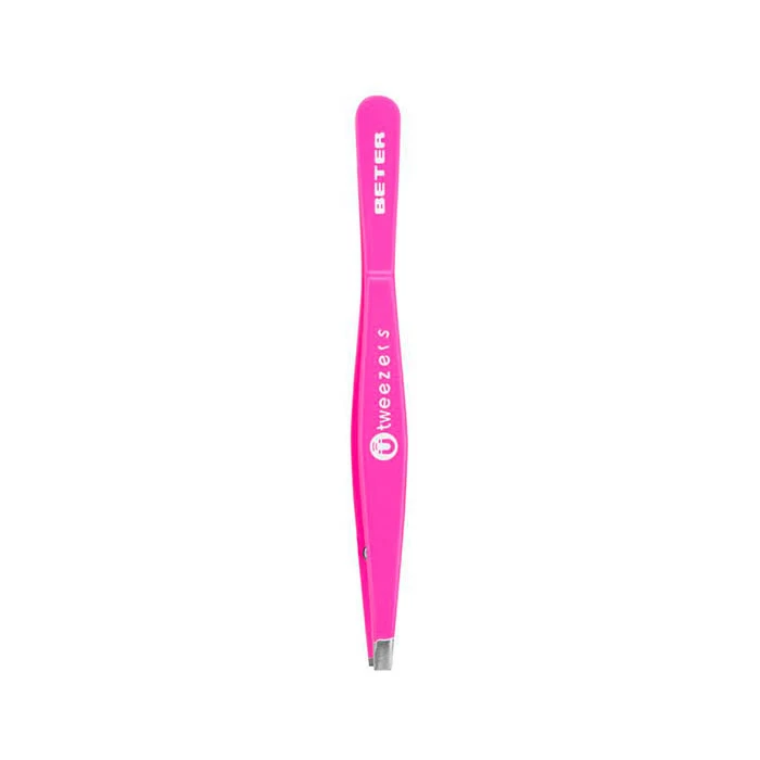 Beter tweezers magnetic straight tip pink