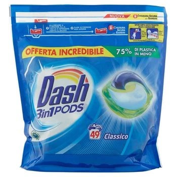 Dash pods 3in1 clasica detergent automat 49 spalari, bax 2 buc. 