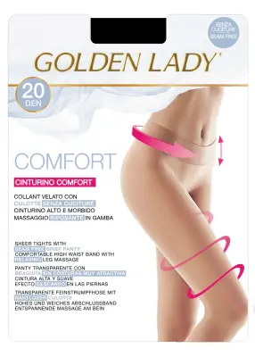 Golden Lady Ciorapi Comfort 20 Denier Negru 5/XL Bax 5 buc.