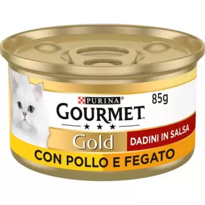Gourmet Hrana Pisici Gold, Ficat/Pui, 85 g Bax 24 buc.